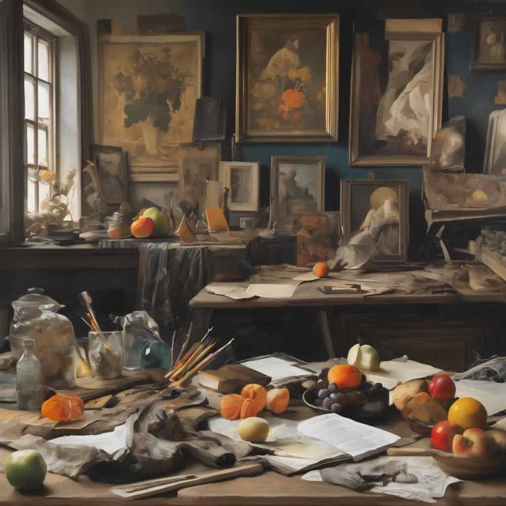 Καλλιτεχνική παράδοση, ζωγραφική και δημιουργικότητα σε αίθριο χώρο.