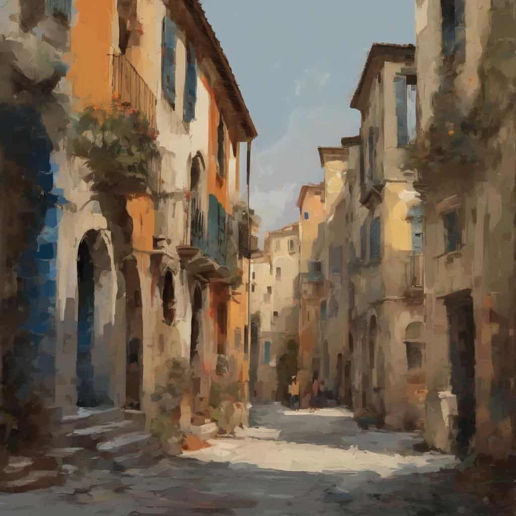 Ντεκόρ με εικόνες παραδοσιακού ελληνικού δρόμου, τέχνη και πολιτισμός, καλλιτεχνική παράδοση.